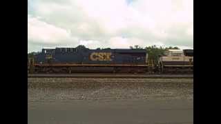 Csx Q113 And Csx Y111 At East Syracuse, Ny June 26, 2014