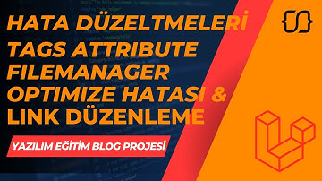Laravel Dersleri: 75 - YEBP: Hata Düzeltmeleri - Detaylar Açıklamada