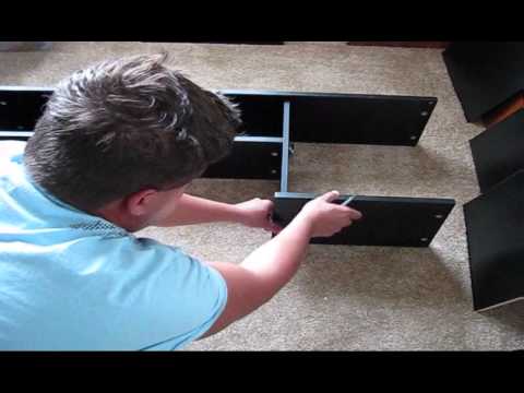 Unboxing And Assembling Mainstays L Shaped Desk With Hutch Youtube