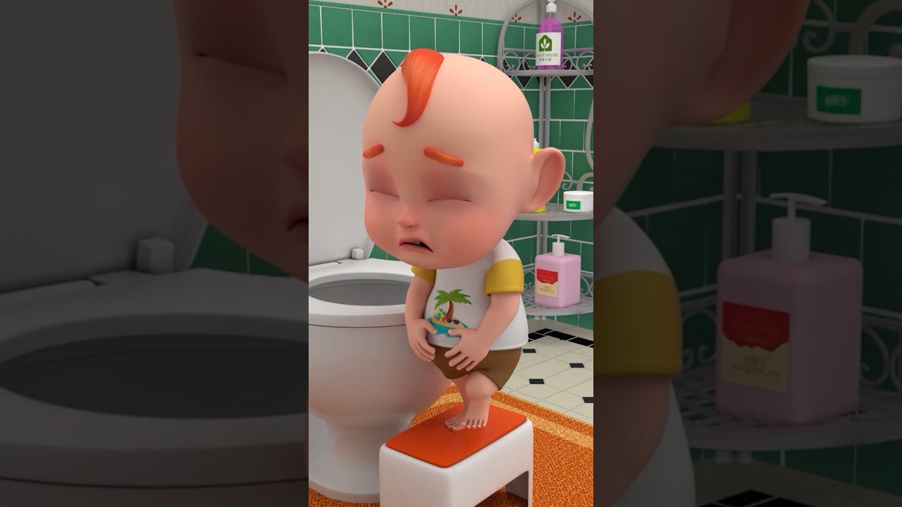 Monster In The Toilet Song 🚽😈 | Good Habits Song | Rosoo Nursery Rhymes #shorts