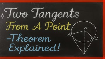 Two Tangents from a Point Theorem | Equal Tangents from an External Point Explained! Lesson 10