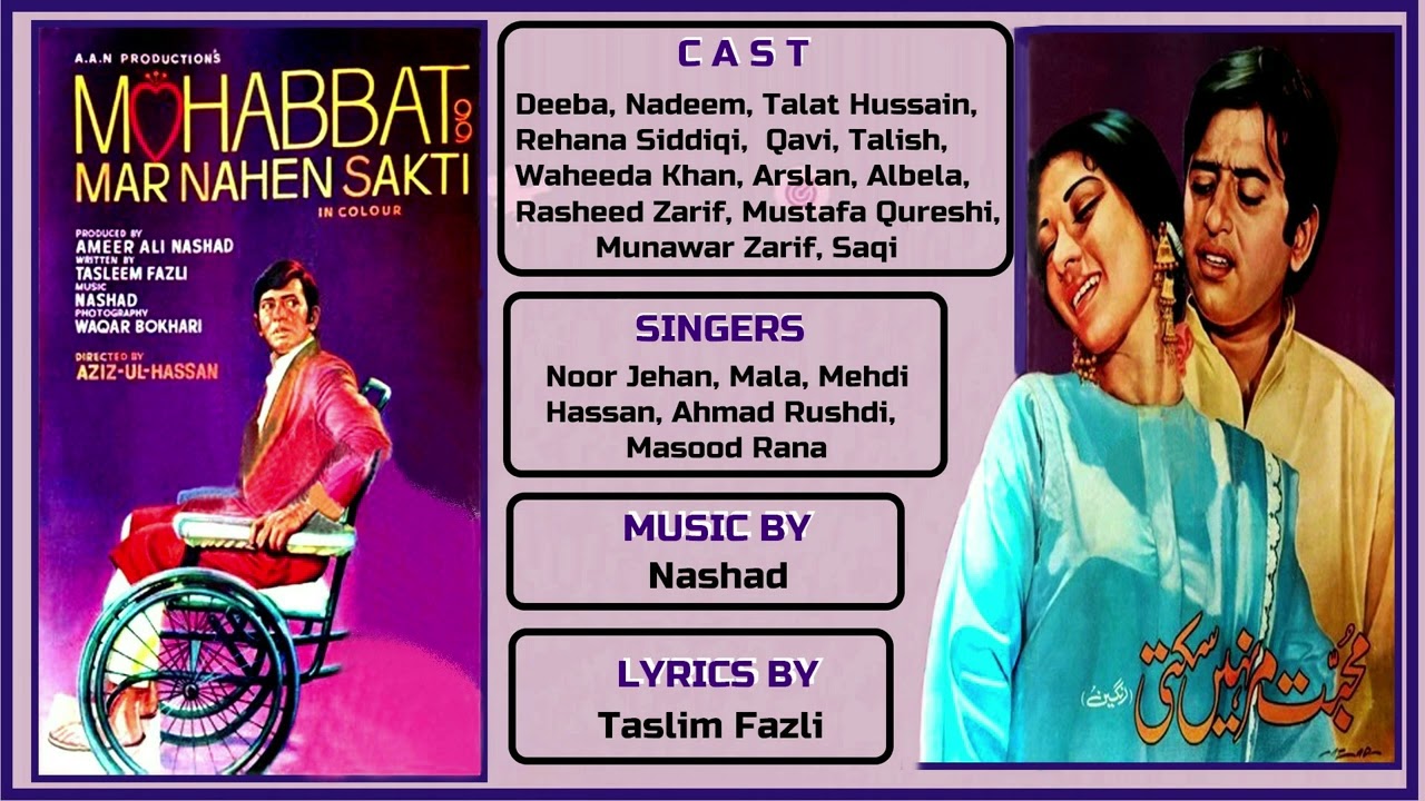 Aye Kash Ke Ajaey Nazar -  Ahmed Rushdi \u0026 Masood Rana - Film : Mohabbat Mar Nahee Sakti