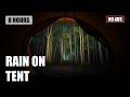 Rain on Tent Sounds for Sleeping (No Ads) | 8 Hours Camping Rain & Forest Ambience