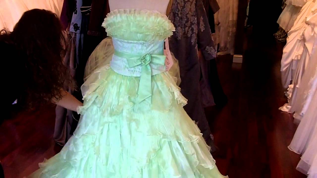 Lime Green Wedding Dress - YouTube WeddingDressFantasy.com