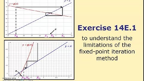 Ex 14E.1 - Limitations to Fixed Point Iteration - Y13 A Level Maths