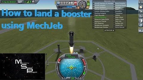 KSP - Landing a Booster with MechJeb (how to?)