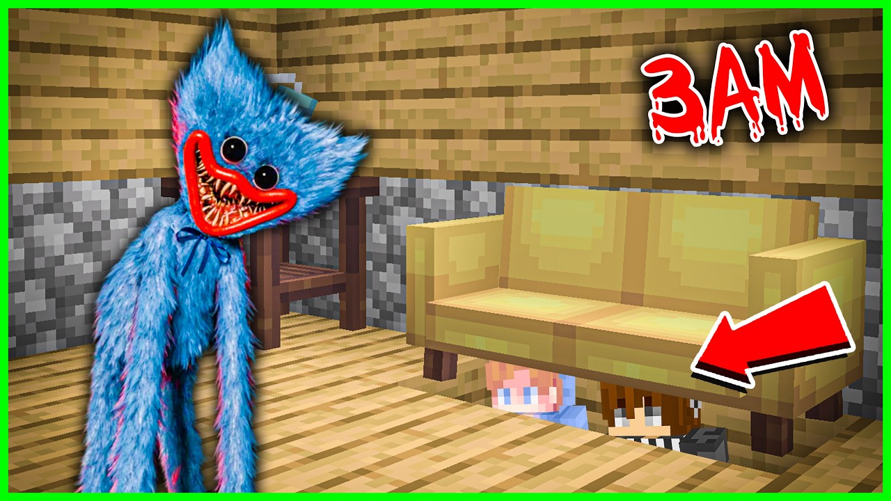 AKU SEMBUNYI DARI KEJARAN ANOMALI HUGGY WUGGY di MINECRAFT!