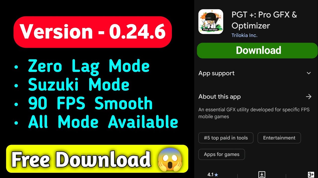 Pgt Pro Mod App All Settings 💀 || pgt Pro Mod Apk || 0.24.6 Pgt Pro Version