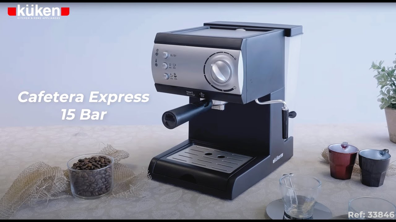 Cafetera express 15 bar 1.5 litros küken 