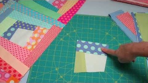 CRAZY LOG CABIN -- Quick Look (#2 of 22 videos) - LearnHowToQuilt.com CLASSES