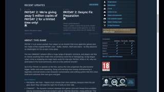 5 MILLION FREE COPIES OF PAYDAY 2 (ENDED) screenshot 5