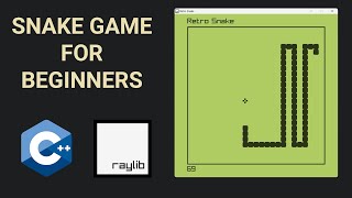 C   Snake game using raylib - Beginner Tutorial 🐍 (OOP)