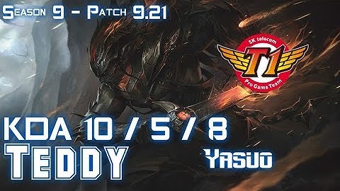 SKT T1 Teddy YASUO vs HEIMERDINGER Bot - Patch 9.21 EUW Ranked