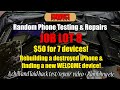 SMOOREZ Device Testing & Repair: JOB LOT 8 - Rebuilding a destroyed iPhone & finding a new clone!