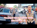 Va chạm giao thông thôi.Hai cô gái ơi.