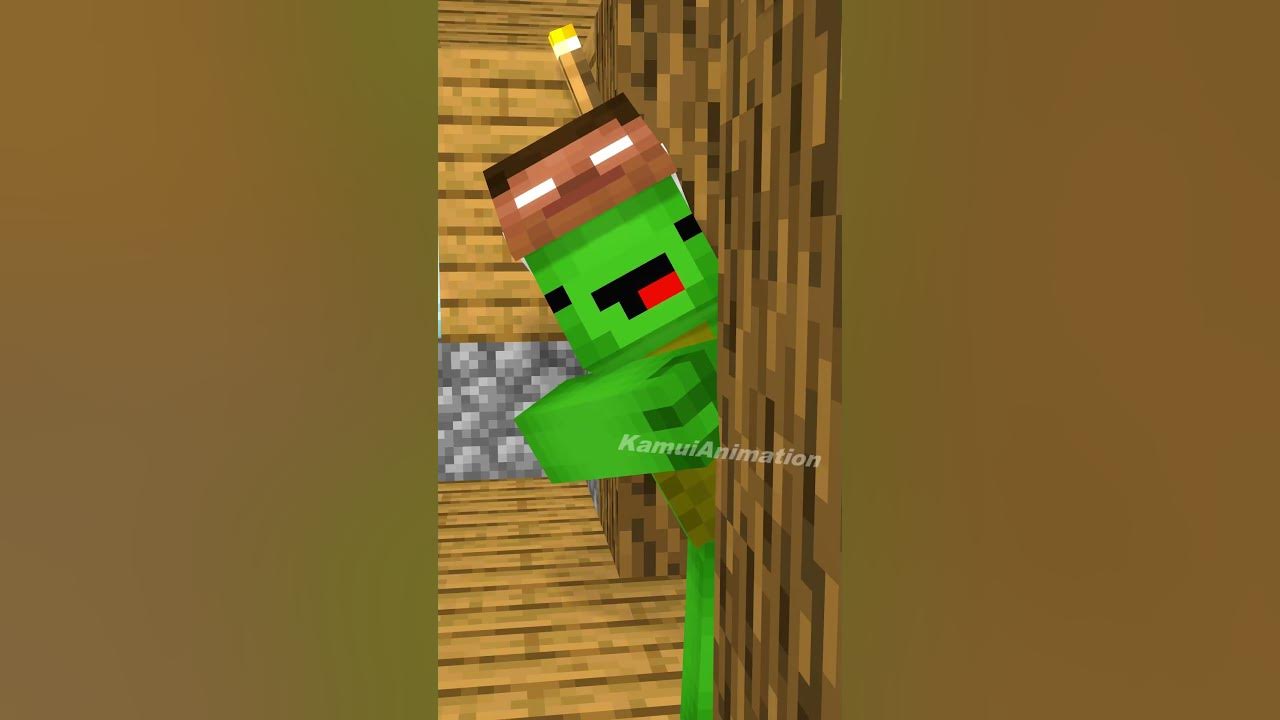 Mikey threatens JJ - MAIZEN Minecraft Animation #shorts Mikey threatens JJ - MAIZEN Minecraft Animation #shorts