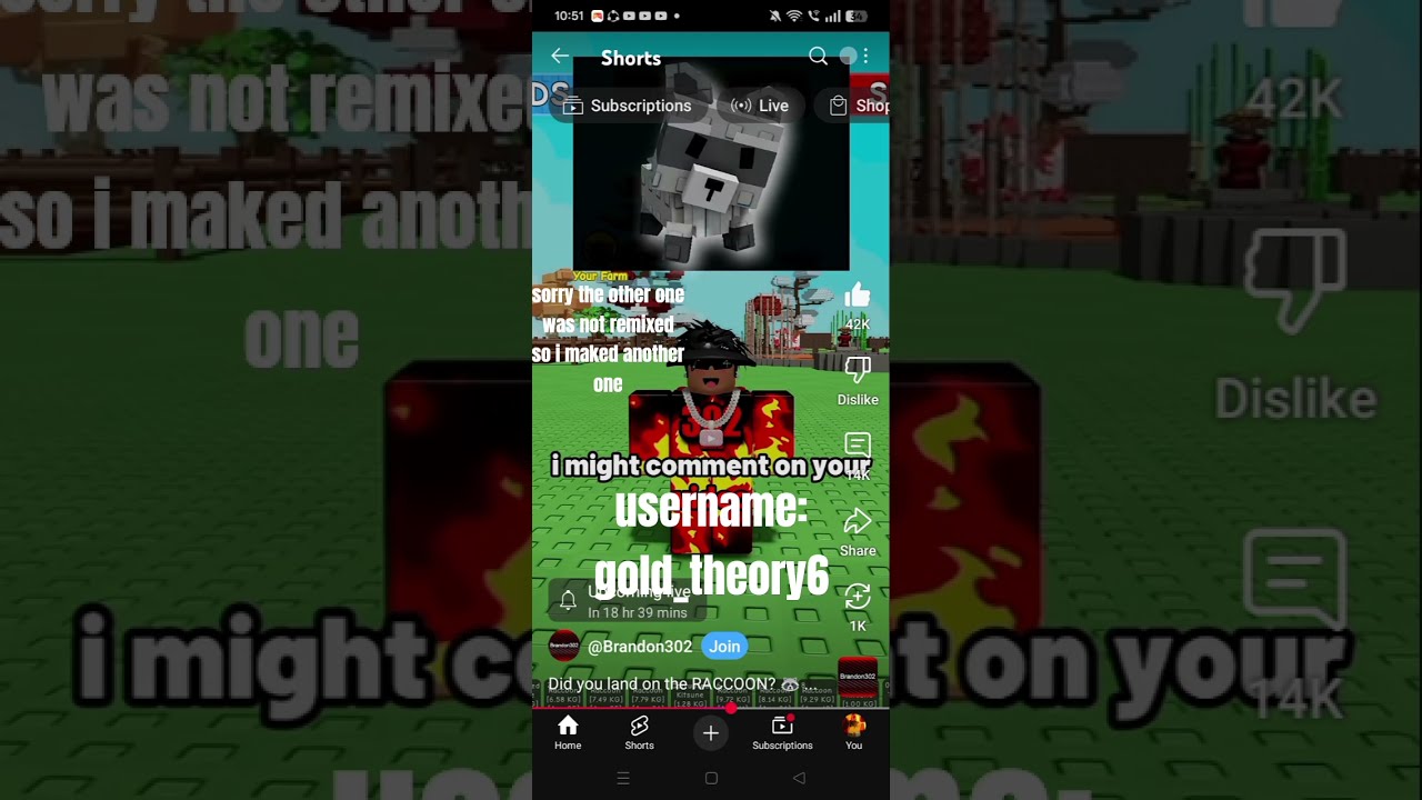  Roblox I Landed On The Raccoon