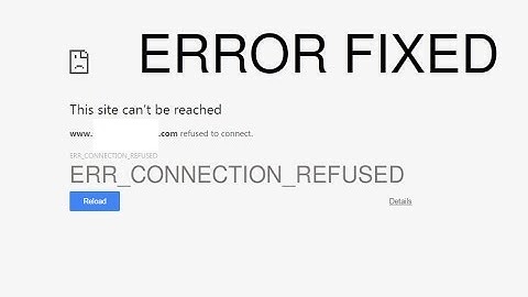 How to fix This site can