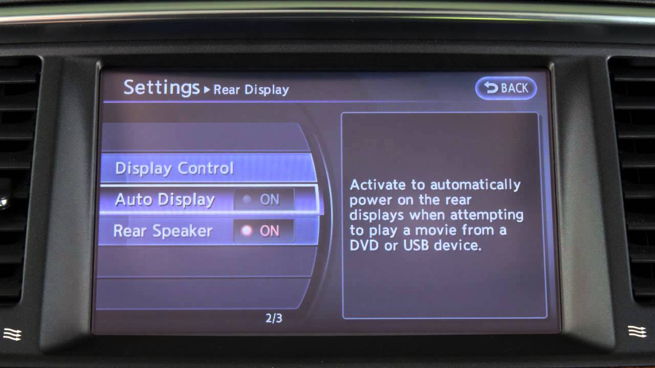 2016 Infiniti QX80 - Setting Button - YouTube
