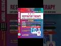 D.R.T.T. RESPIRATORY THERAPY. Diploma in Respiratory Therapy Technician. EDITION – 2026.2nd YEAR