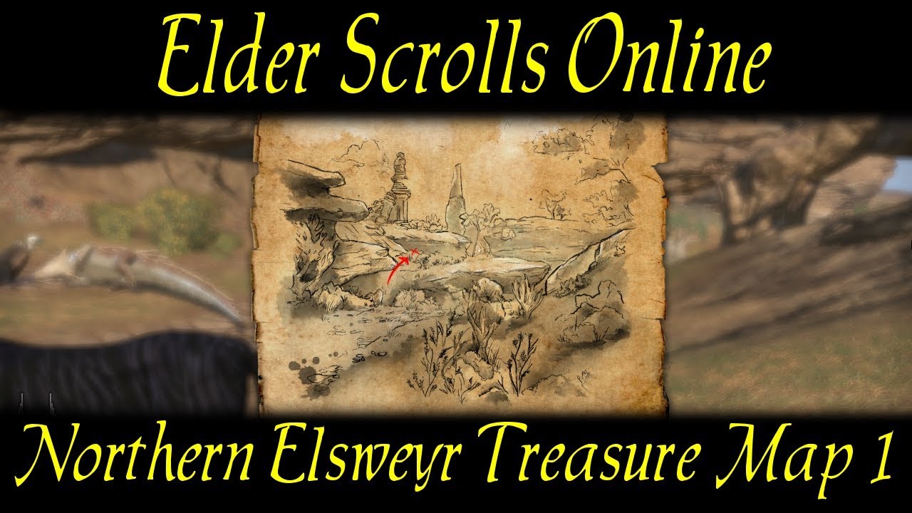 Northern Elsweyr Treasure Map 1 Elder Scrolls Online ESO - YouTube.