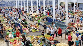 Local Fish and Vegetable Market Setubal Portugal Walking Tour Mercado do Livramento