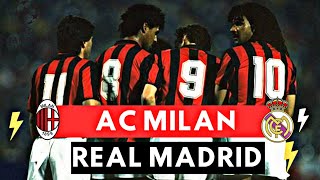 AC Milan vs Real Madrid 5-0 All Goals & Highlights ( 1989 European Cup )