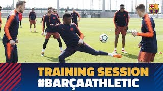 Last workout before the league match against Athletic