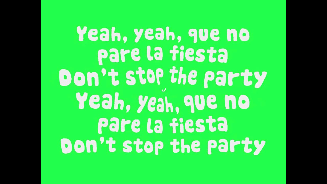 Pitbull - Don't Stop The Party (Lyrics On Screen) (New Song 2012) HD