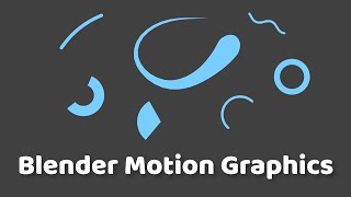 Blender 2D Motion Graphics Tutorial  Simple Elements  Pt. 1
