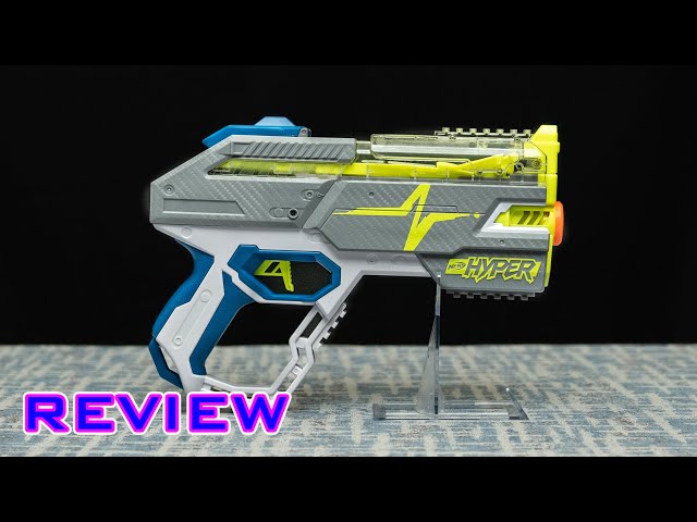 Hasbro E8912 Nerf Hyper Rush-40 Pump-Action Blaster and 30 Nerf