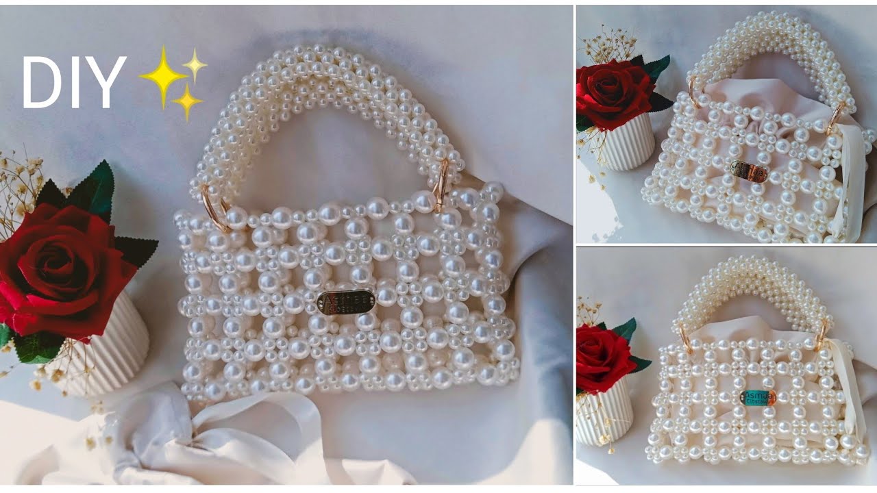 شنطه بالخرز موديل جديد غرزه مركبه للمبتدئين/أسماء البستاوي ❤️