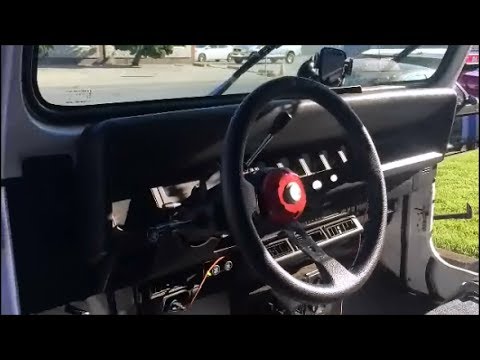 custom steering wheel mount 95 YJ - YouTube