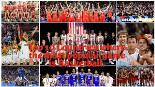 Top 10 Countries where the most popular game is Basketball. screenshot 4