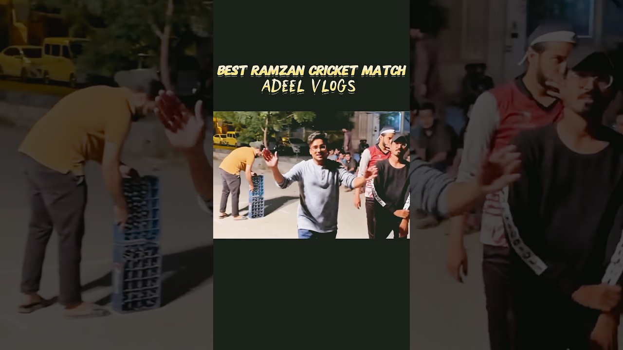 Adeel Vlogs First Ramzan Cricket Viral Video ❤️ Best Performance 