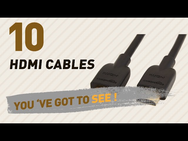 Hdmi Cables, Best Sellers 2017 // Amazon UK Electronics