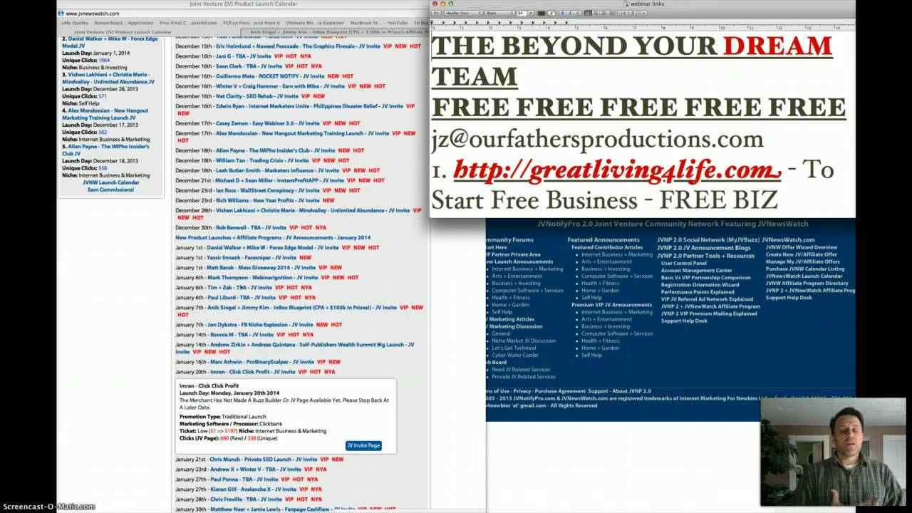 Click Click Profit - Or Cha Ching Via 100% Free Business