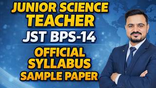 Junior Science Teacher Jst Bps-14 Syllabus Sample Paper