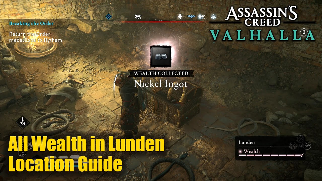 Assassin's Creed Valhalla PS5 • All Wealth in Lunden Collectible Location Guide
