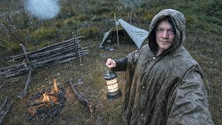 3 Days Solo Camping in a Violent WINDSTORM | Bushcraft Survival