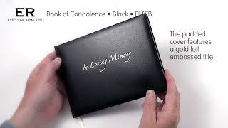 In Loving Memory Funeral Condolence Book EL57B