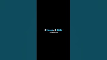 8 Videos = 8 Skills. #new  #shorts #trending #coding