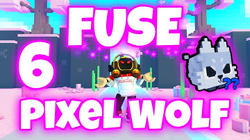 🐯What happens when you Fuse 6 Pixel Wolf || Pet Simulator X🐯