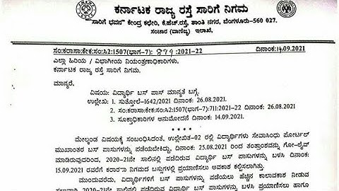 GOOD NEWS To School & College Students | BUS PASS Extended By KSRTC | Seva Sindhu Portal ⚡