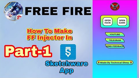 How too make free fire injector in sketchware||part1 ||Technical Shrey gamerz