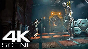 First Xenomorph/Human Hybrid Scene (2024) The Engineer | Alien: Romulus | 4K UHD HDR