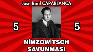 J.R. CAPABLANCA - SATRANCIN ESASLARI Ders-41 (NİMZOWİTSCH SAVUNMASI)