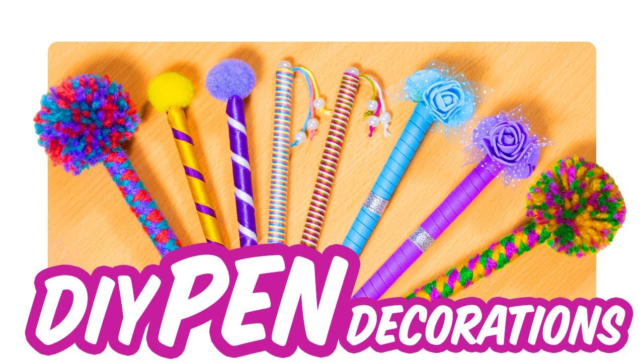 DIY Pen Decorations Back to School Supplies YouTube