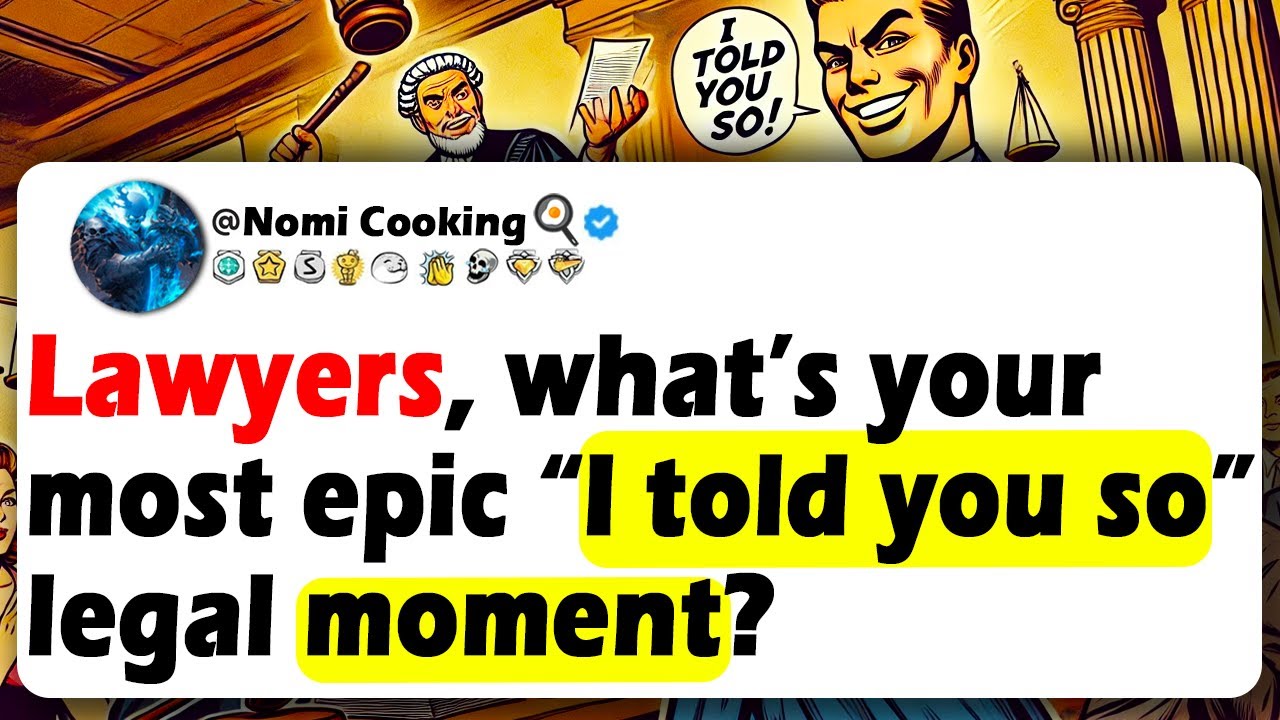 LAWYERS, What’s Your Most Epic “I TOLD YOU SO” Legal Moment?