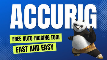 FREE AUTO-RIGGING TOOL | AccuRIG Tutorial | Fast and Easy Character Rigging | Accurate Rigging